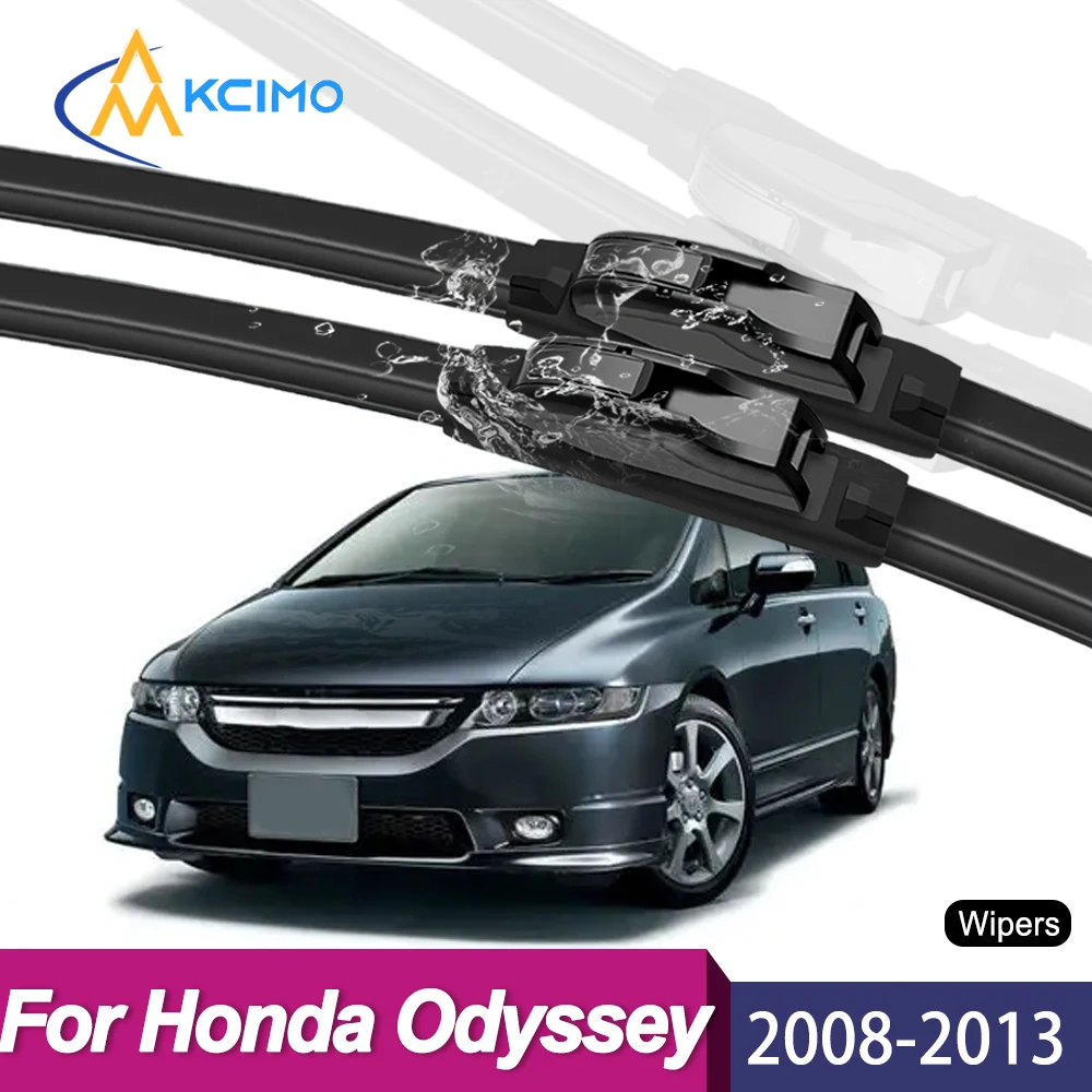 

2Pcs Silent Smooth Rubber Wiper Set For Honda Odyssey RB3/RB4 2008-2013 Perfect Replacement Wiper Kit