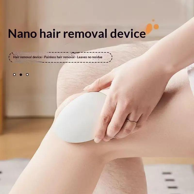 Nano Crystal Hair Eraser Painless Hair Removal Gentle Exfoliation 1Pcs Portable Tool for Travel Use Women Men Gift
