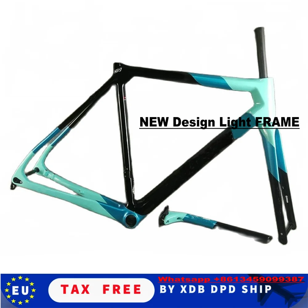 T1000 Light Weight Carbon Bike Frameset XR4 Road Bicycle Disc Brake Frame With Handleabar DPD