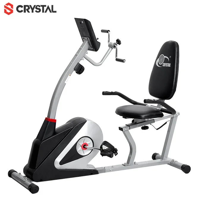 SJ-3508 Gym Equipment Spin Bike Elliptical Trainer Resistance Band Exercise Bicycle Recumbent Bike with Seat