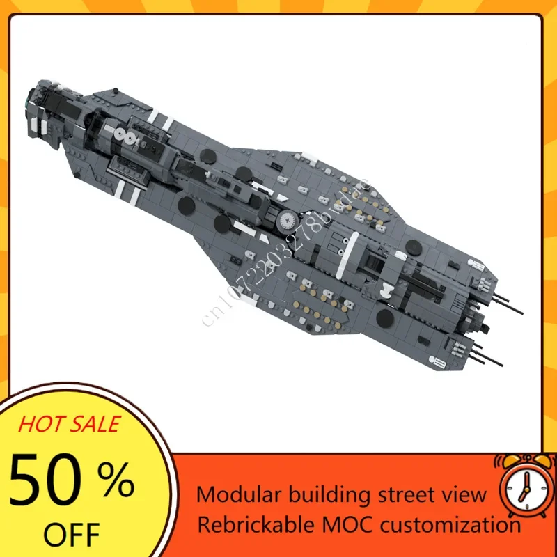 2929PCS Epochclass Heavy Carrier Space War Military MOC SpaceShip Battle Model Custom Puzzle DIY Education Assembly Model Gift