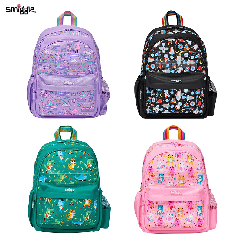 Neue australische Smiggle Rucksack Reiß verschluss Schult asche kreative Cartoon Kinder Student Rucksack DIY Schult asche Briefpapier Geschenke