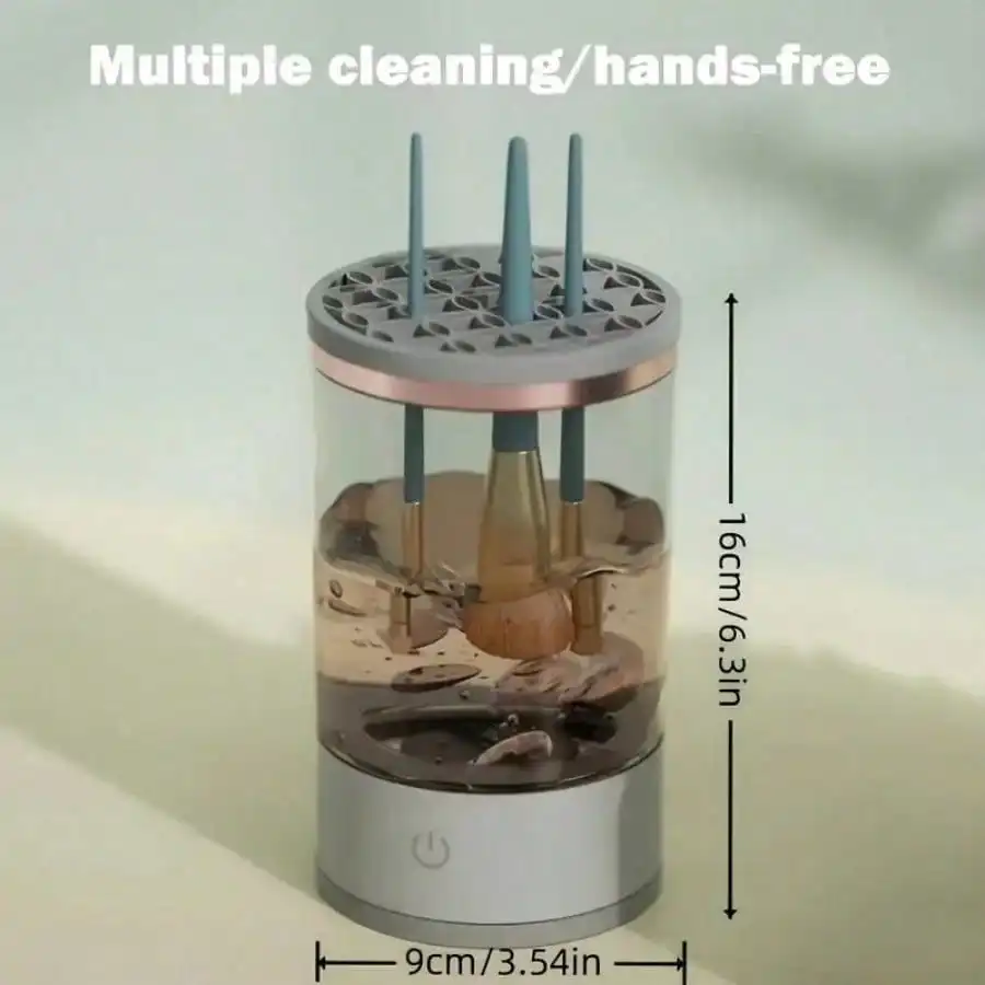 Electric Makeup Brush Cleaner, New Type Automatic Rotating Makeup Brush Cleaner, Suitable For All Sizes Of Makeup Brushes