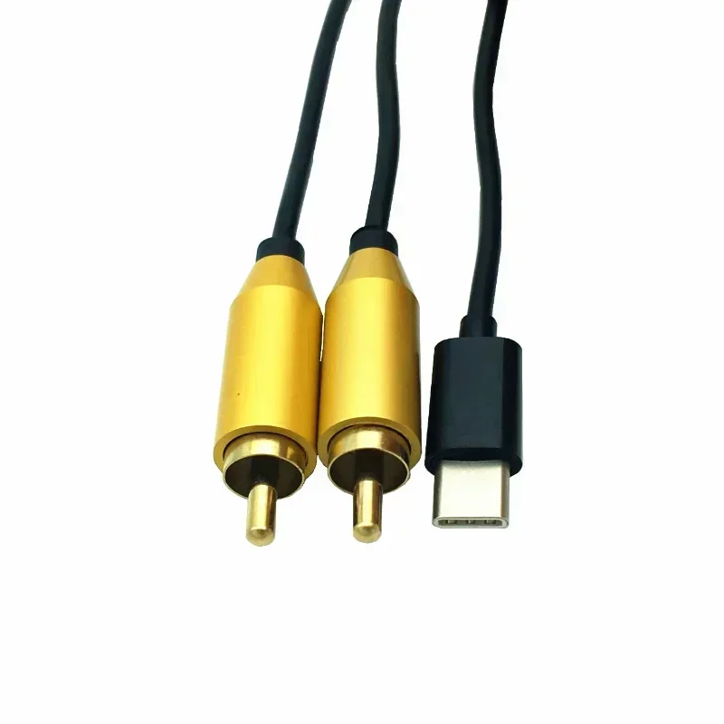

Кабель-переходник с портом USB C на 2 порта RCA типа «папа»
