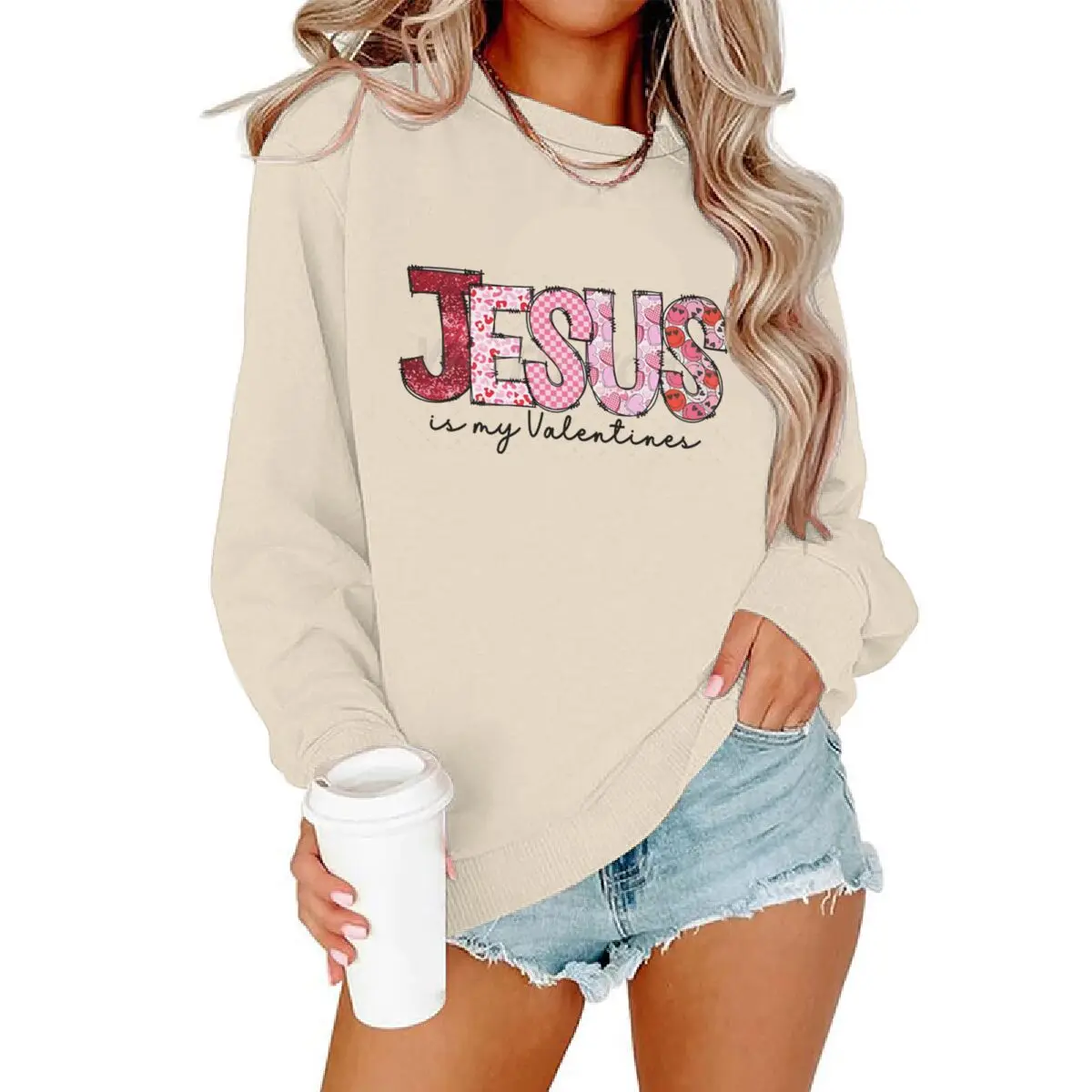 

Толстовки с рисунком «Иисус — моя Валентина», женские толстовки с изображением Иисуса, христианские подарки, пуловеры, топы, религиозная одежда на День святого Валентина