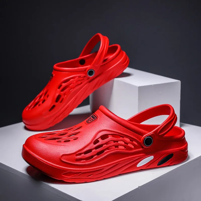 

YRZL Men Sandals Light EVA Summer Beach Casual Shoes Outdoor Comfortable Breathable Lightweight Flat Slippers Sandals for Man