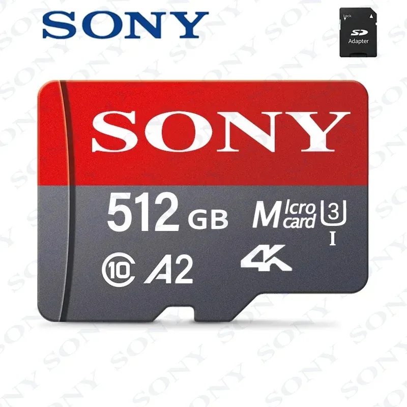 A2 SONY 1TB MicroSD Card High Speed Memory Card 512GB 128GB 256GB 64GB MicroSD U3 TF Flash Card for Xiaomi Phone Camera table PC