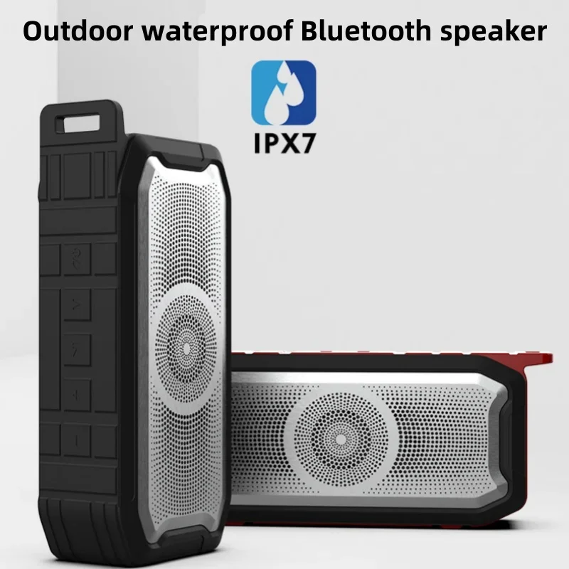 IPX7 Waterproof Two Tone Silicone Outdoor TWS Series Stereo Wireless Caixa De Som Bluetooth Speaker Support TF Card Subwoofer