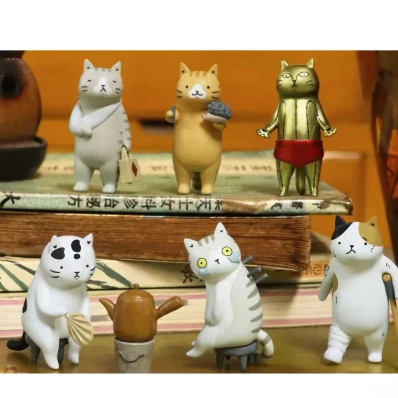 

Коллекционная мини-фигурка «Кот» в стиле традиционной китайской медицины: акупунктура, боевые искусства, зал, эмоциональное исцеление, подарок на праздник (слепая коробка)