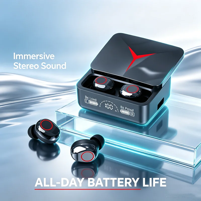 M90 Wireless Headphones TWS Bluetooth Touch Control Earphones Sport Earbuds Hifi Stereo Gaming Headset With Mic