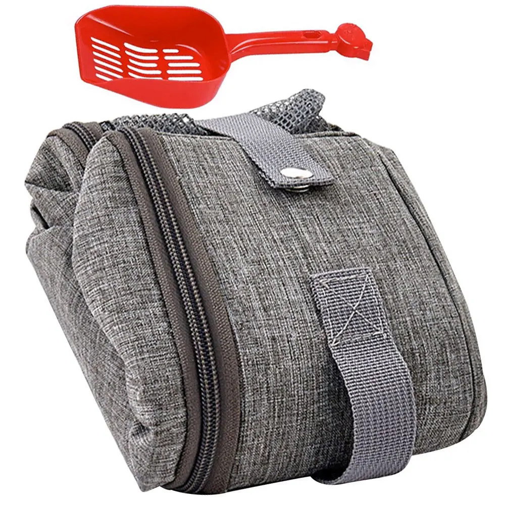 

Travel Portable Litter Box Foldable Design Lightweight for Cats on The Go Foldable Cat Litter Travel Toilet