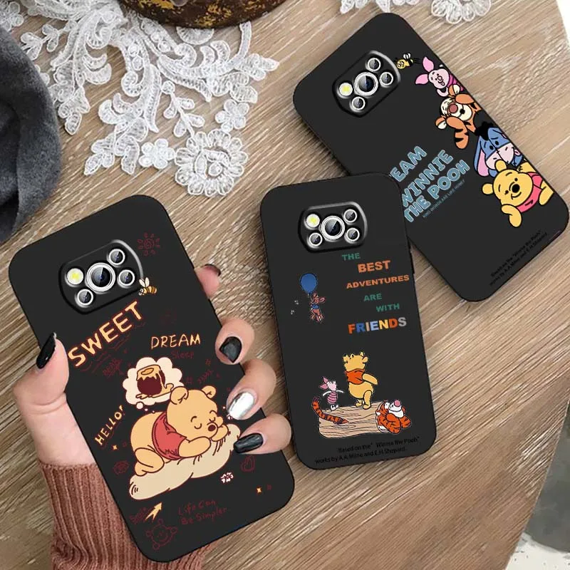 

Disney Winnie the Pooh Cute For Xiaomi Mi Poco M3 M4 M5 M5s M6 X3 X4 X5 X6 F3 F4 F5 F6 GT Pro 4G 5G Black Soft Phone Case