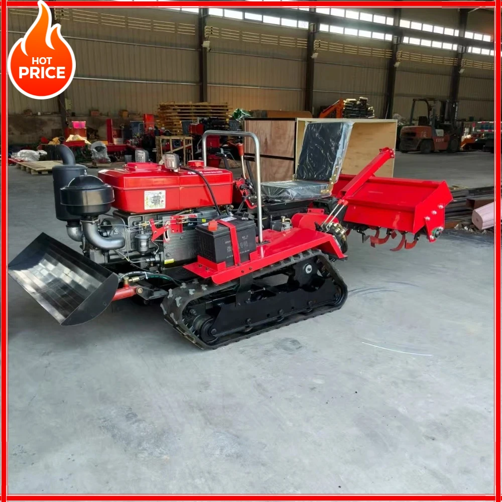 Mini trattore cingolato alimentato a diesel con timone rotativo a prezzo di fabbrica