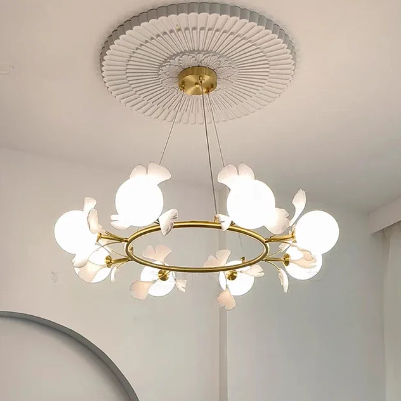 

GELITAYIN Modern Dining Room Pendant Lamp Indoor Lighting Copper Ceiling Lamp Hanging Chandelier Lamps For Bedroom Living Room H