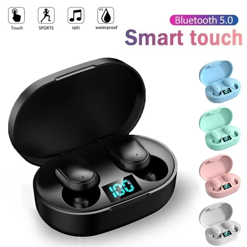 A6S TWS Earphone Wireless Bluetooth Headset Touch Control Earbuds With HD Mic Earphones Sports Waterproof Headphones For iPhone