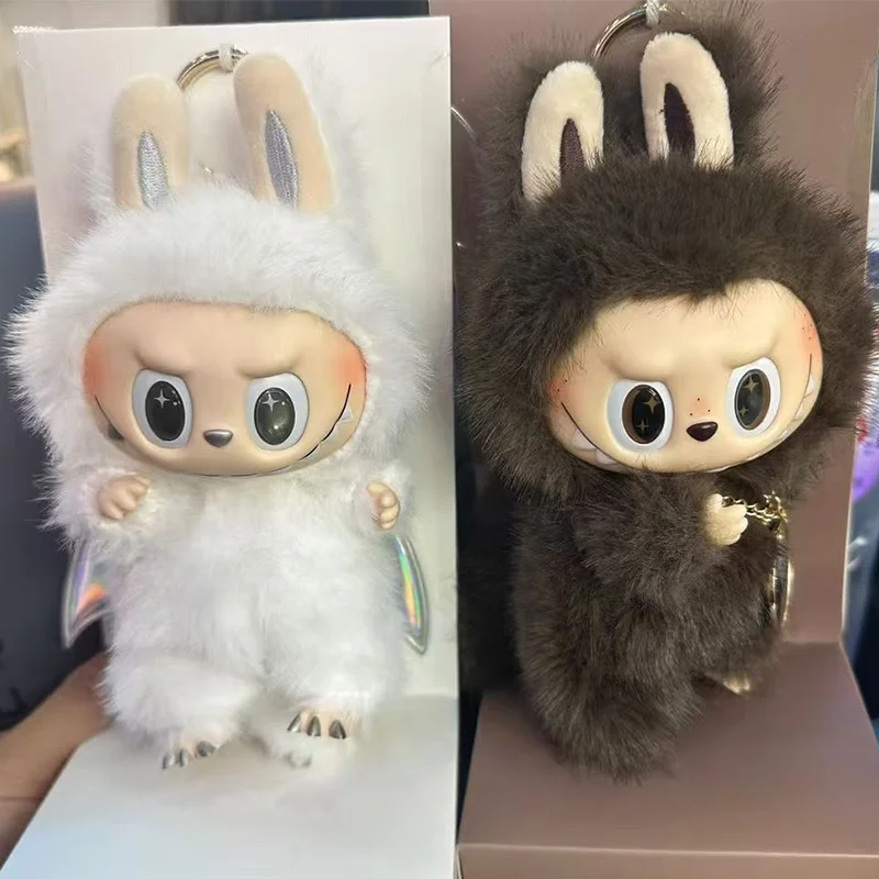 New Arrival Monster Labubu Angel Zimomo White & Brown Cute Cartoon Dolls Vinyl Figures Decor Ornaments Pendant Toys Xmas Gifts