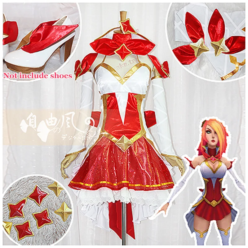 

InYOYO Game LOL Miss Fortune Cosplay Costume Star Guardian Battle Suit Uniforms Women Halloween Party Outfit Custom Made