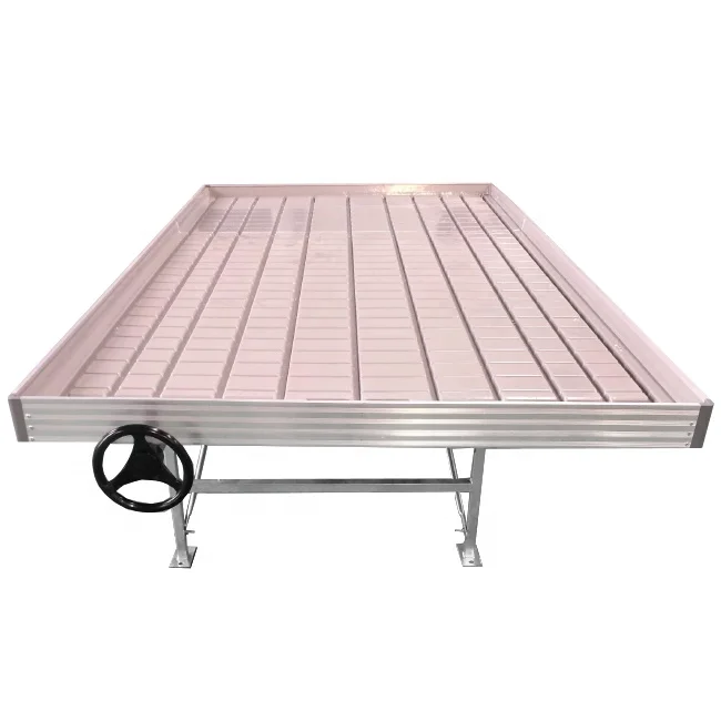 Hydroponics System Greenhouse Ebb and Flow Adjustable Flood Rolling Tray Tables for Sale