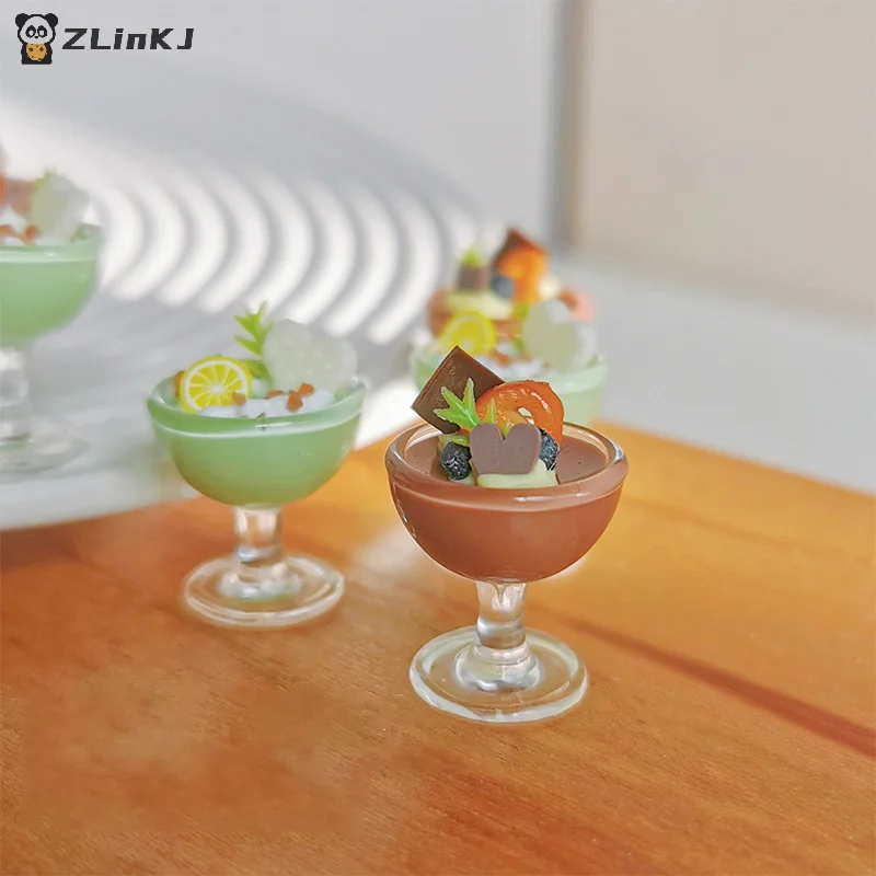 ▶ 1/12 دمية محاكاة شرب كوب المشروبات الحلي دمية بار المشروبات الديكور دمى ملحقات المنزل التظاهر اللعب اللعب #3