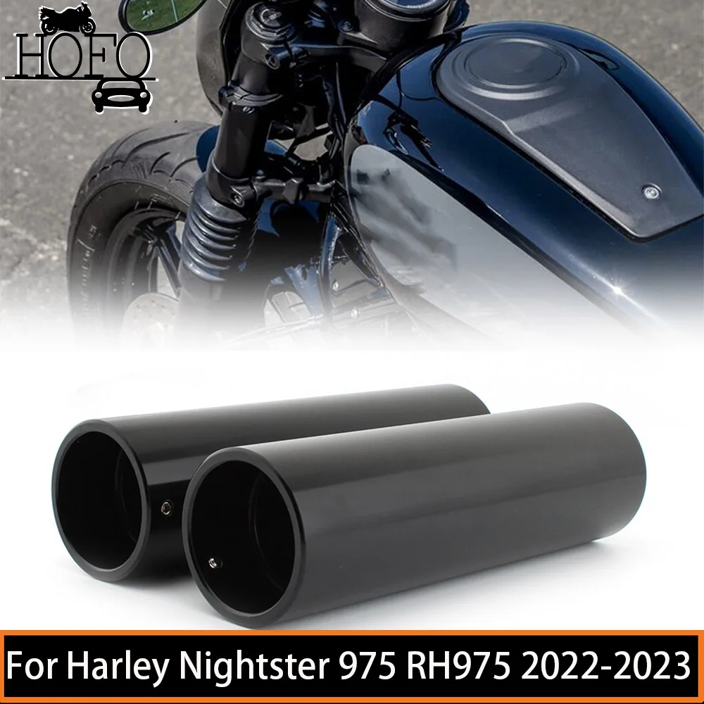 

2 Pcs/Set Motorcycle Front Fork Guards Covers Shock Absorbers Gaitors Boots For Harley Nightster 975 RH975 2022-2023