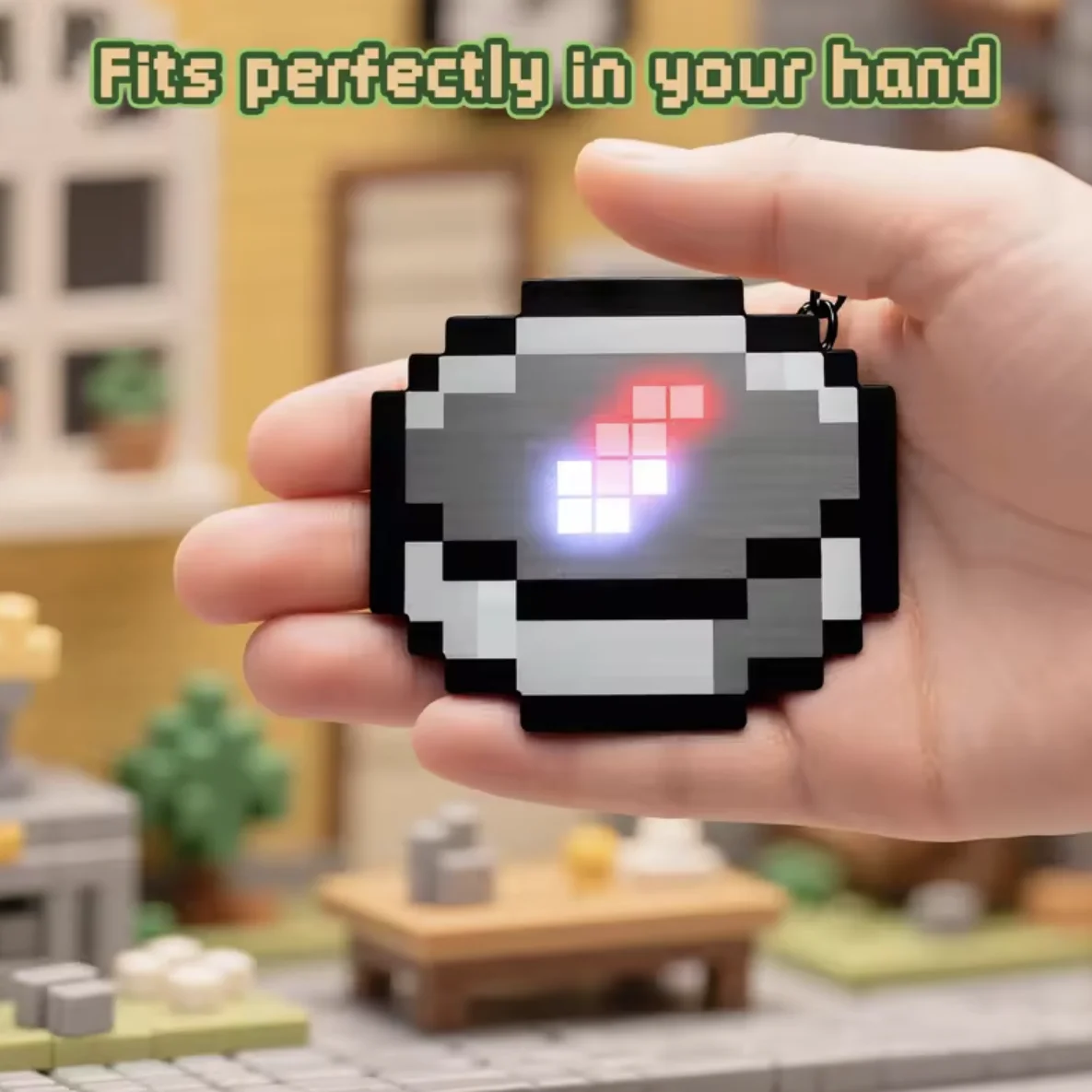 قابلة للشحن بكسل البوصلة المفاتيح الإضاءة ثلاثية الأبعاد على ظهره قلادة تصميم بسيط لعبة محيطية لعب للأطفال هدايا عيد ميلاد #2