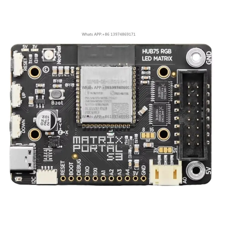 Circuitpython Powered Internet Display for Adafruit Matrix Portal S3 New 5778 Module