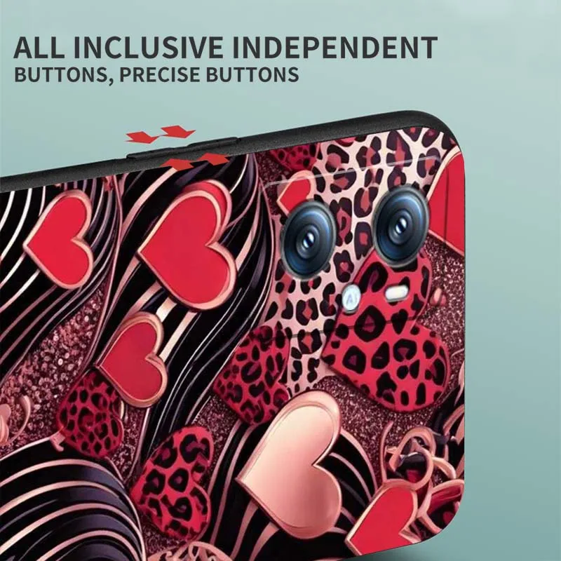 ليوبارد طباعة الشفاه تصميم غطاء ل ممن لهم رينو 5 6 7 A96 A40 A58 Realme GT A74 A78 Neo2 A74 A78 البحث X5 X3 X7 X8 الأسود