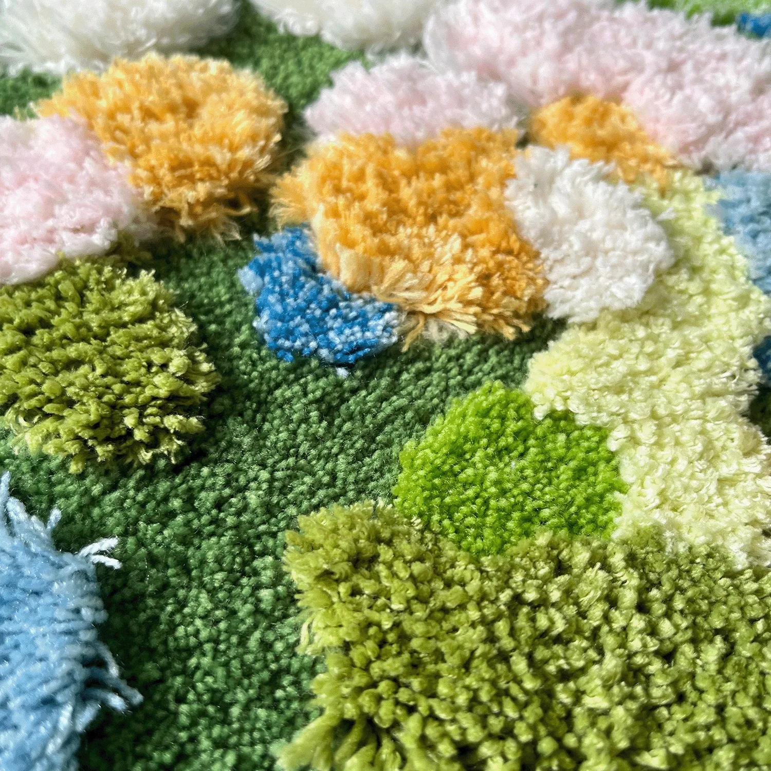 Ковер для спальни, тафтинговый трехмерный универсальный коврик, может сидеть спереди ковра, чтобы сделать теплую подушку в помещении.