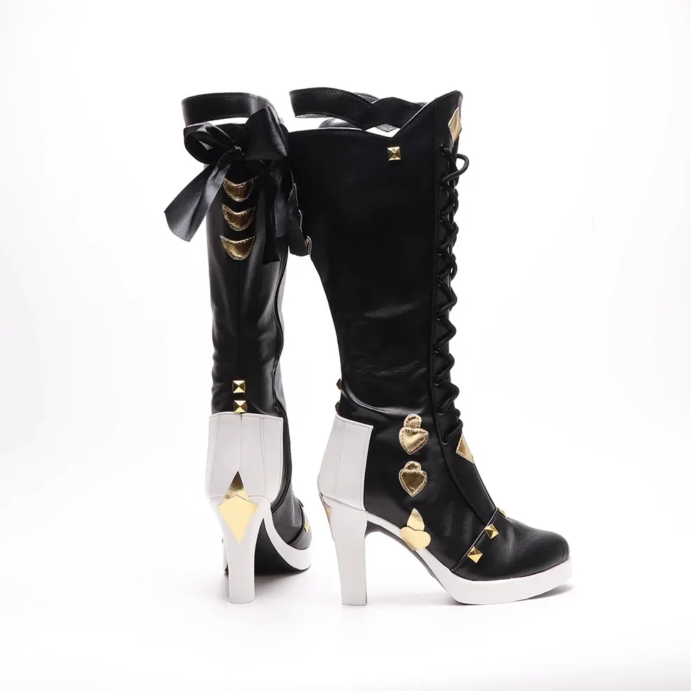 게임 Honkai Impact 3 Reverie-Pardofelis 부츠, 코스프레 롱 부츠, 여성 및 남성 부츠, 소녀 소년 할로윈 PU 캐릭터 신발