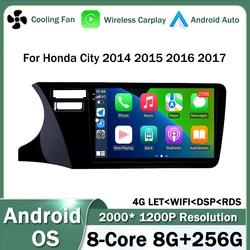 9 Inch Android Auto Radio Car Multimedia Video Stereo Player for Honda City 2014 2015 2016 2017 Wireless CarPlay GPS WIFI