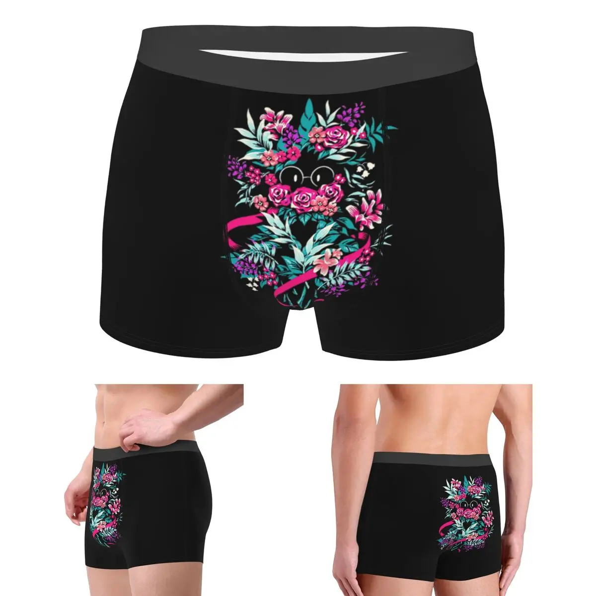 

Boxer Underpants Shorts Deltarune Spamton Merch Ralsei Floral Panties Men's Soft Underwear for Homme Man Boyfriend Gift