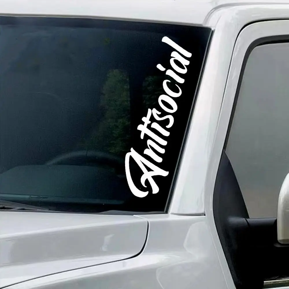 

22 inches Social Windshield Banner Vinyl Decal Sticker Car Truck Window