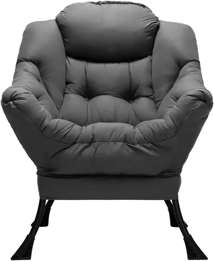 HollyHOME-Grande tecido cadeira preguiçosa, cadeira de leitura sotaque, Lounge Chair Cozy com braço, Leisure sofá cadeira para sala de estar, cama