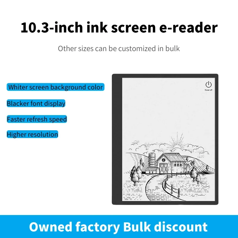 10.3 Inch E Ink Reader Android 11 E Book Tablet with Writing Pen 300PPI Display