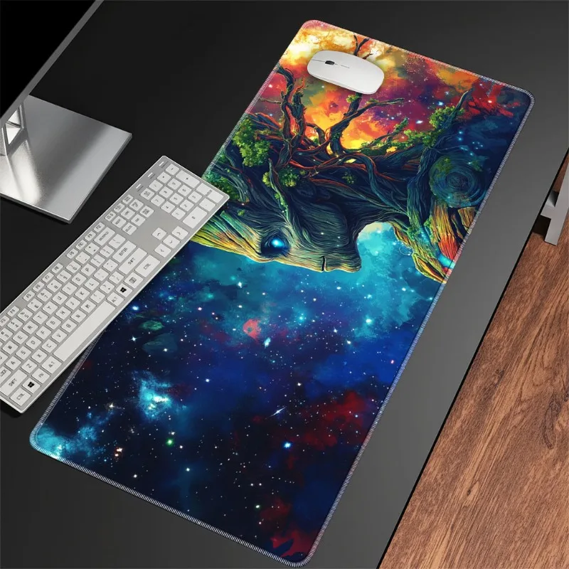 Groot Gaming Mouse Pad - Vibrant Cosmic Design with Superhero Groot, Ideal for Office & Gaming Setup, Rubber Base, Durable & Smo
