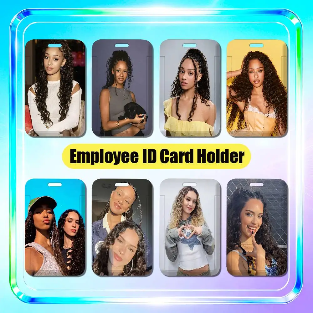 For Daniela KATSEYE Manon Employee ID Card Holder Office Badge Work Student Bank Credit Hard Holders Case Shell