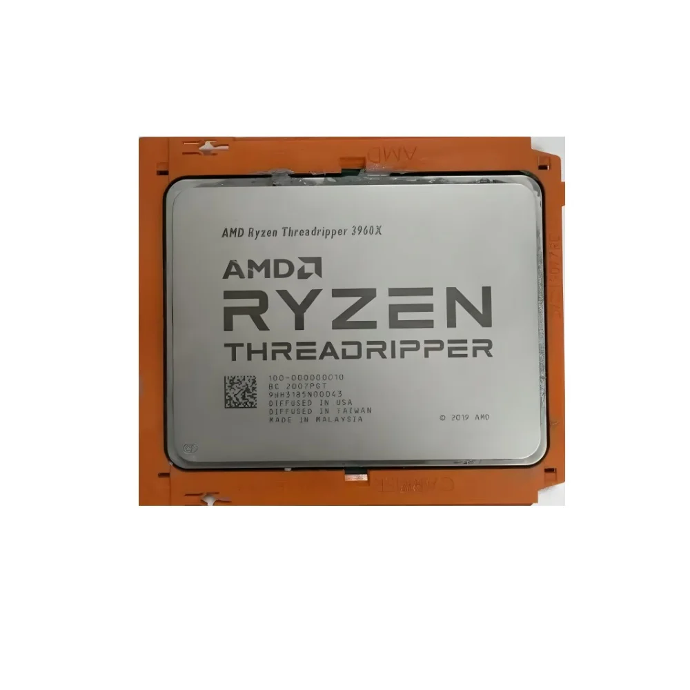 Массовые процесоры Ryzen Threadripper 3960X, 3,8 ГГц, 24-ядерный процессор, до 4,5 ГГц, sTRX4