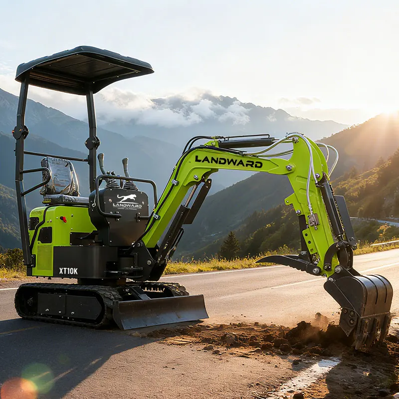 EPA Euro 5 Farm Excavator 1000kg Home Use Mini Excavator 1 Ton Custom Crawler Mini Excavator Diesel Engine Excavators With Parts