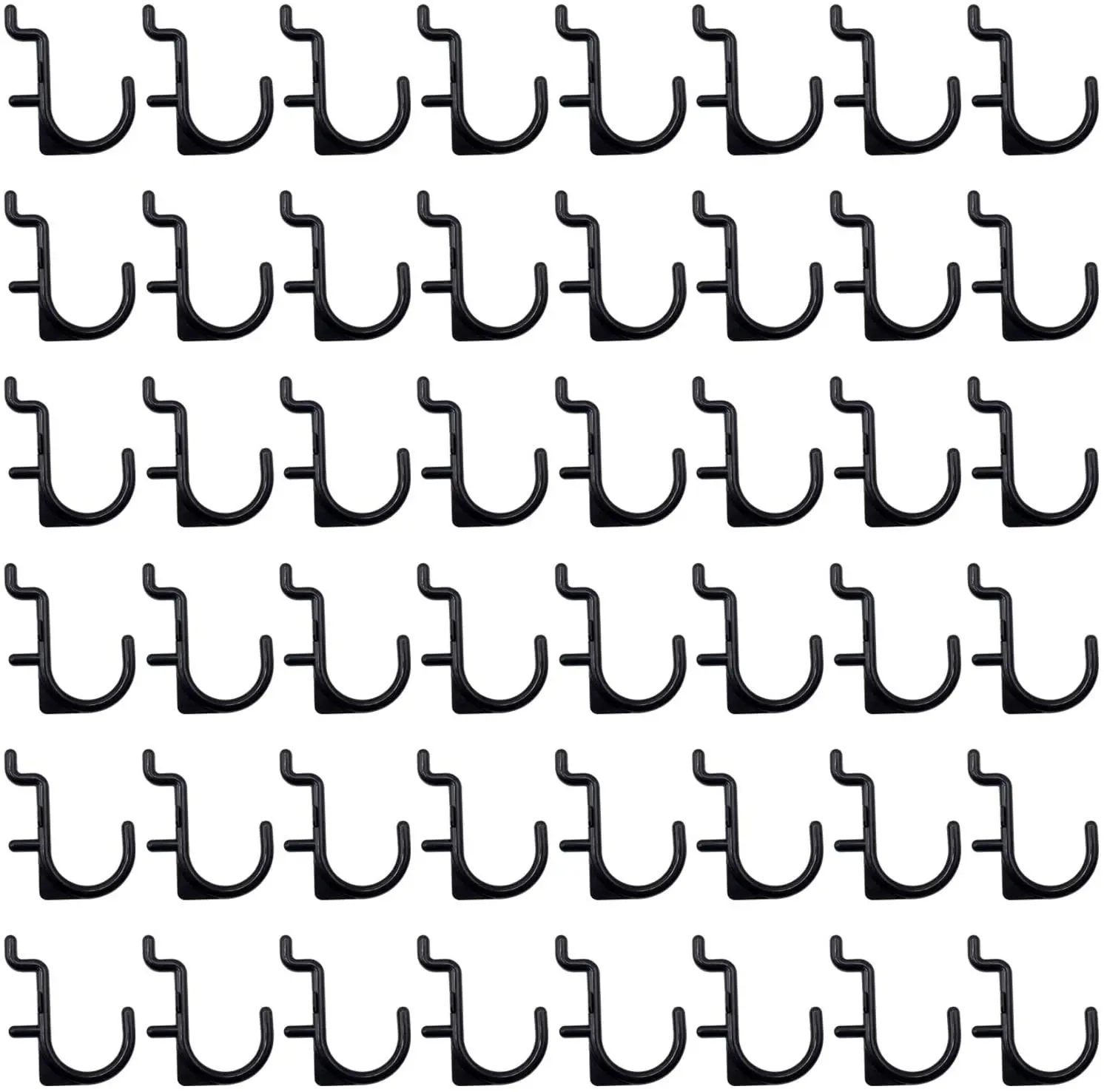 50 قطعة خطاف بيجبورد عالي الجودة منظم عرض معدني لاستخدام ورشة العمل شماعة رف بخطاف