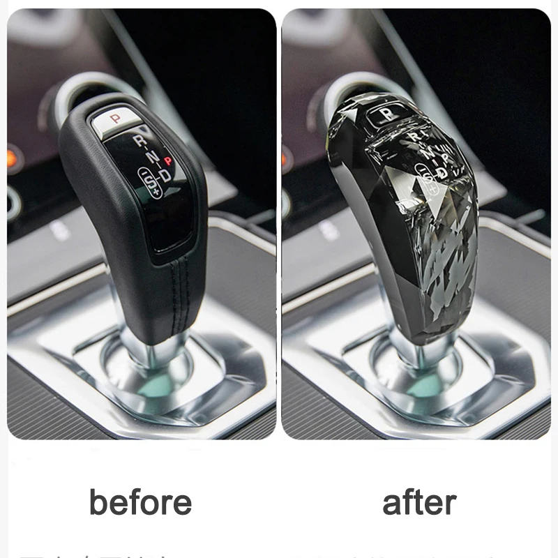 For Land Rover Defender range rover evoque Discovery Sport Jaguar XE F-type crystal gear head modification gear shift knob