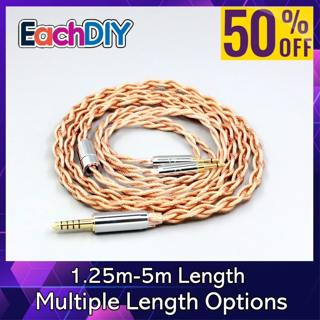 Graphene 7N OCC Shielding Coaxial Mixed Earphone Cable For Sivga Phoenix SV021 Oriole PII Apollo Aiva Dual 2.5mm LN007783