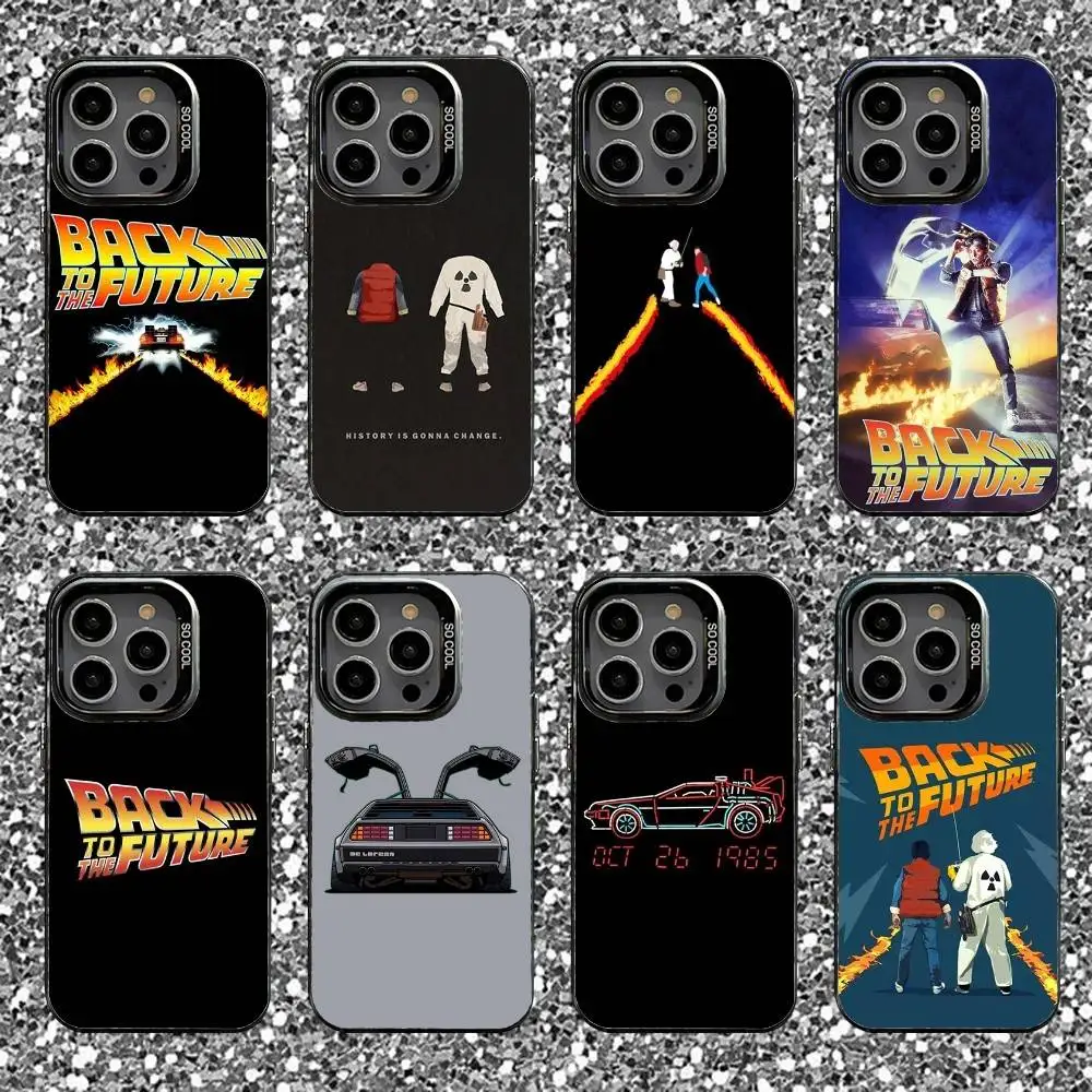 

Movie B-Back To The F-Future Phone Case For iPhone 16,15,14,13,12,11,Pro,XS,Max,Plus,Mini,SE Black Candy Matte Shockproof Cover