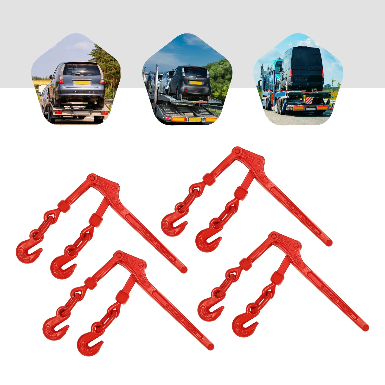 4 قطعة الثقيلة رافعة تحميل الموثق الكربون الصلب رافعة سلسلة الموثق سلسلة رافعة المفاجئة الموثق مقاومة للتآكل