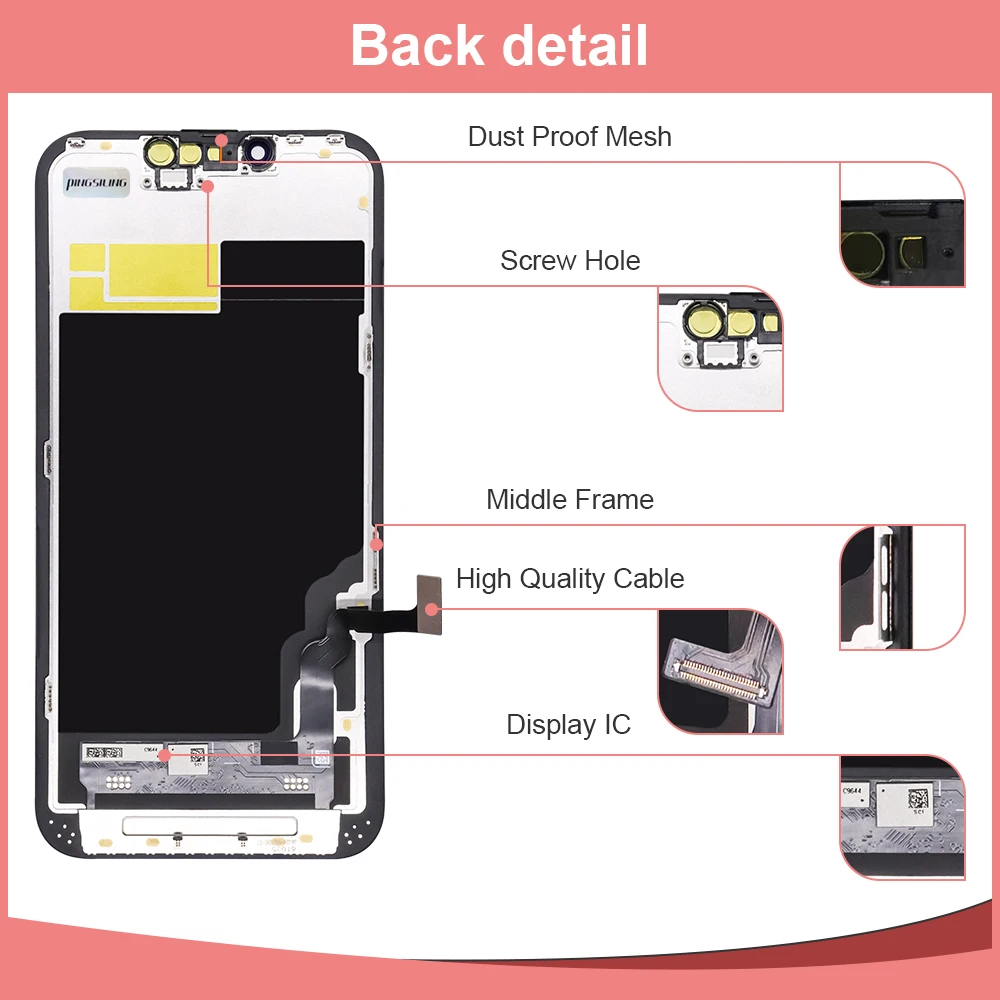 Screen Display INCELL For iPhone X 11 12 13 Pro Max 13 Mini 14 Plus For iPhone 15 Pro Max OLED Display Screen Digitizer Assembly