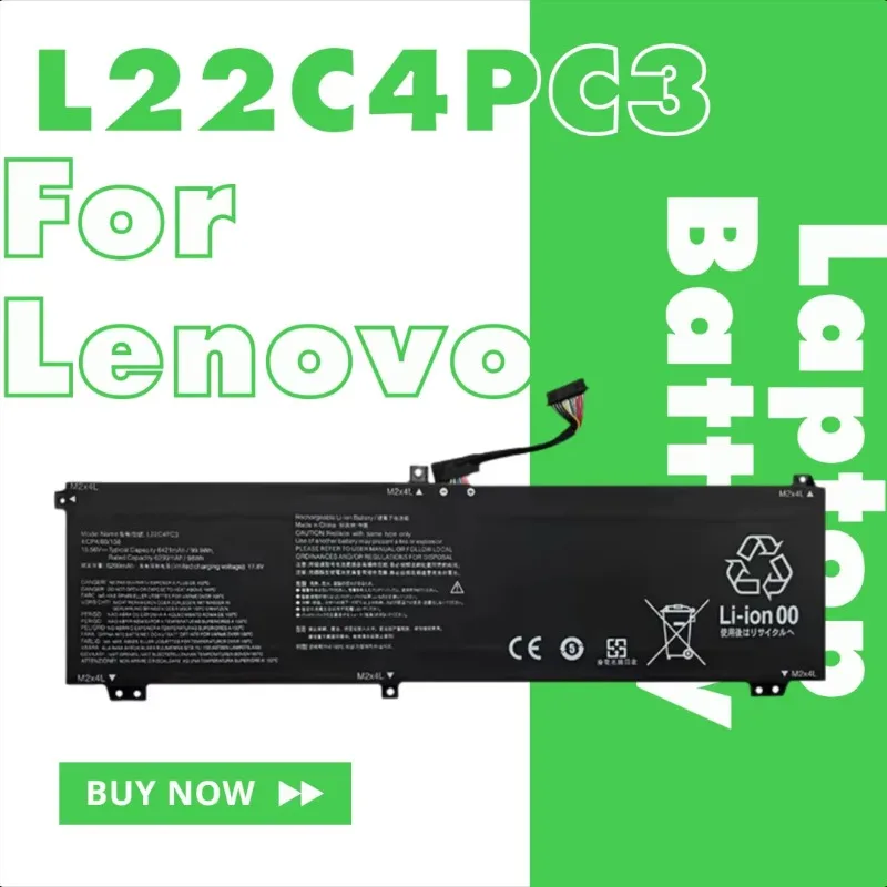 

For Lenovo Legion Y9000X 2023 L22C4PC3 L22M4PC3 L22D4PC3 Laptop Battery