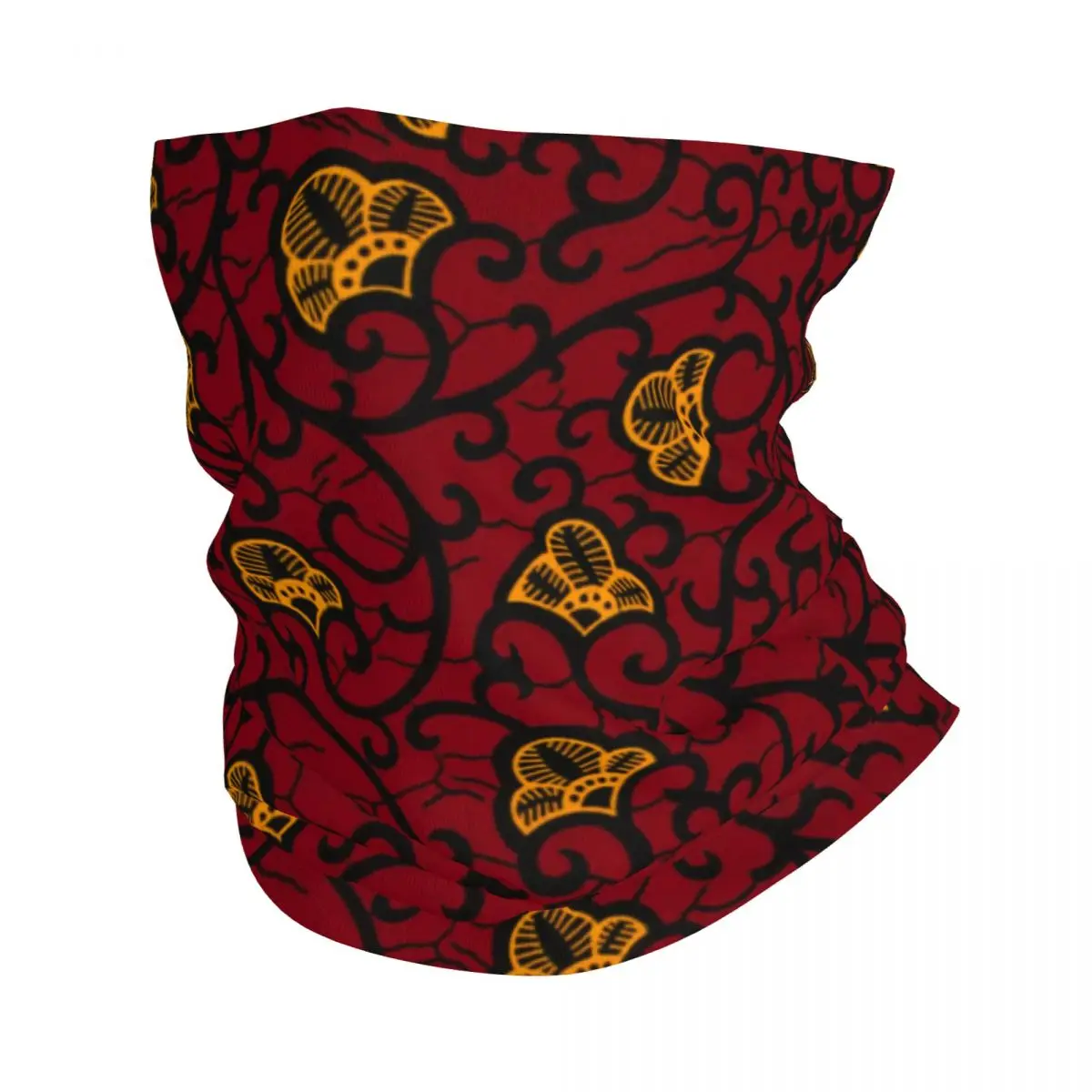 

Custom Traditional Ankara African Print Bandana Neck Gaiter for Ski Camping Wrap Scarf Headband Warmer Face Scarf Cover