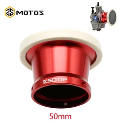 ZS MOTOS 74mm Motorcycle Carburetor Air Filter Cup Net Beige Velocity Stack For 50mm Carb Air Filter Funnel For Honda For Yamaha