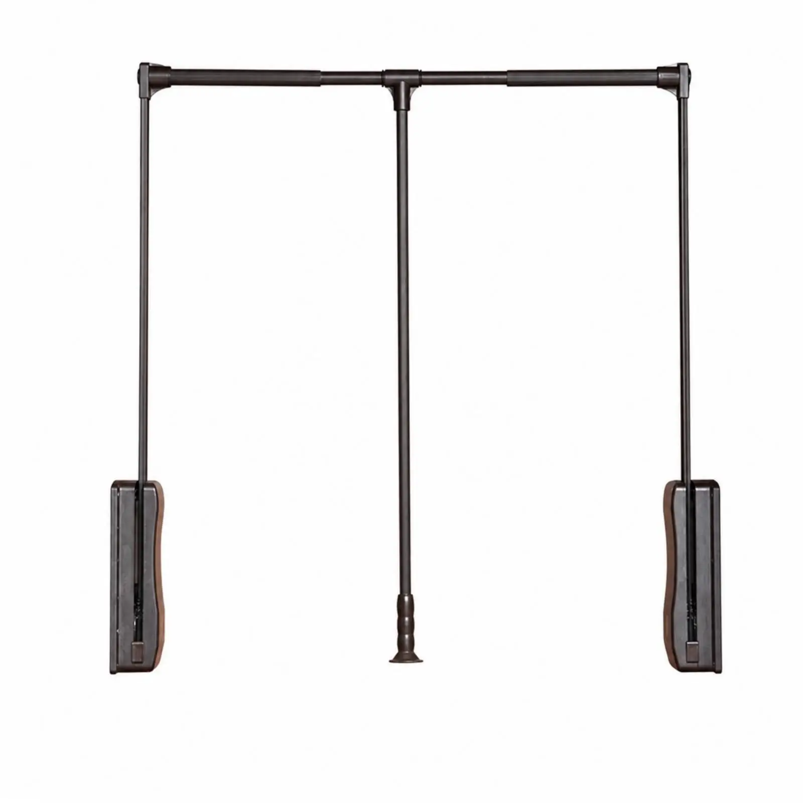 Closet Rod with Adjustable Width Telescoping Pull down Closet Rod Pull down Wardrobe Rail Space-Saving Wardrobe Lift Heavy-Duty