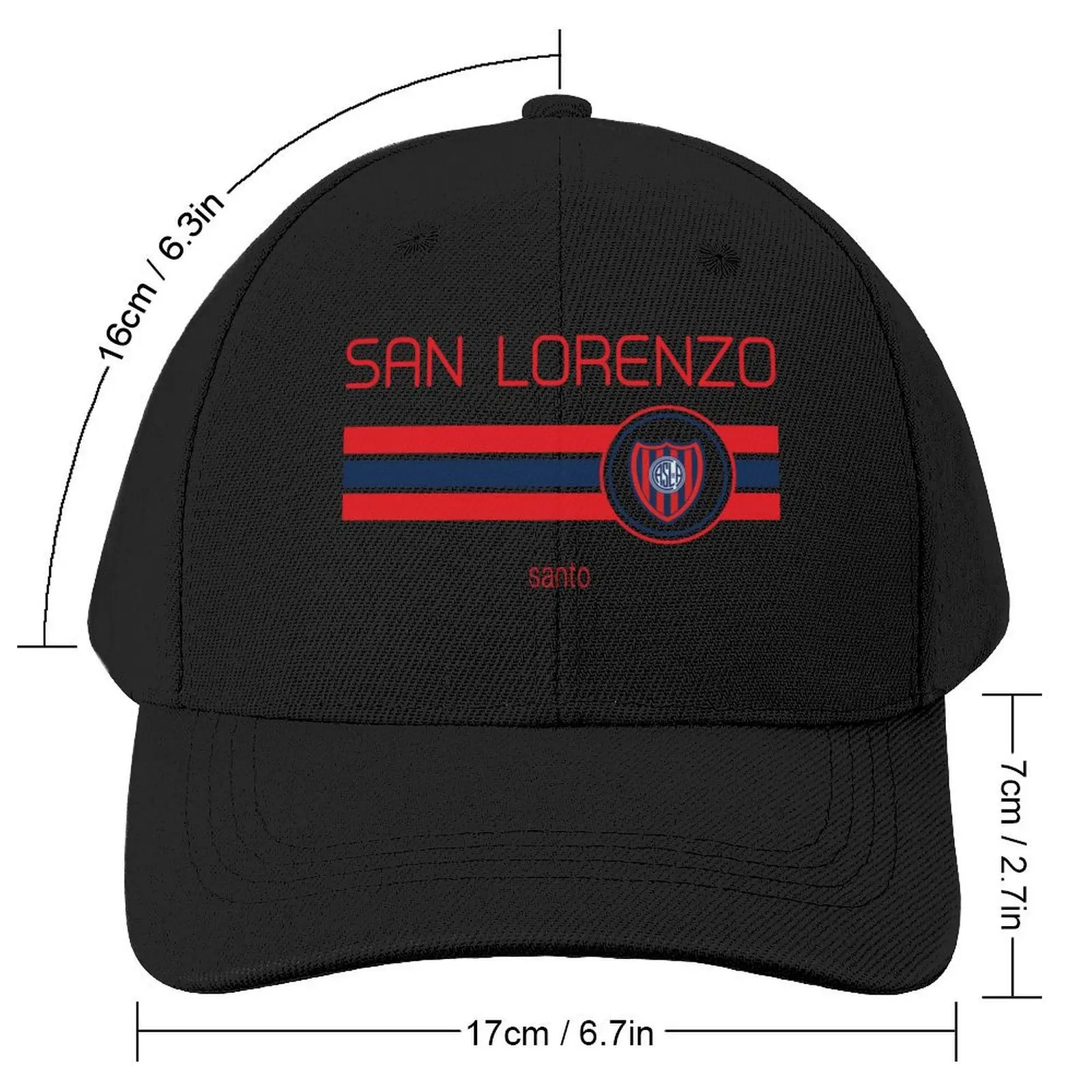 Superliga - San Lorenzo (Home Navy) Baseball Cap Mountaineering Rave Vintage Visor Women's 2024 Men's