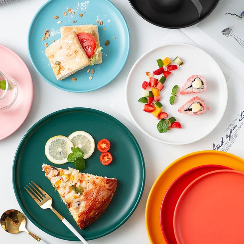 مجموعة أطباق الميكروويف الجمالية الزفاف سلطة الحلوى مطعم أواني الطعام المطبخ Pratos De Jantar صينية تقديم المطبخ #4